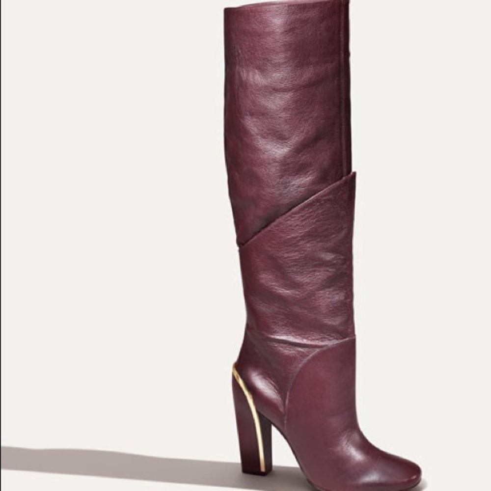 DVF Diane Von Furstenberg leather boots